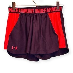 Under Armour Women's UA Play Up 3.0 Shorts XS - Maroon Red